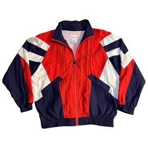 Vintage 90s Rossignol Nylon Track Windbreaker Jacket USA Zip World Cup Sz Medium
